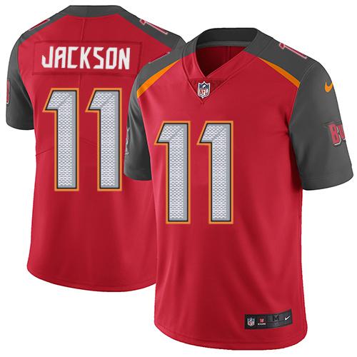 Nike Buccaneers #11 DeSean Jackson Red Team Color Youth Stitched NFL Vapor Untouchable Limited Jersey - Click Image to Close